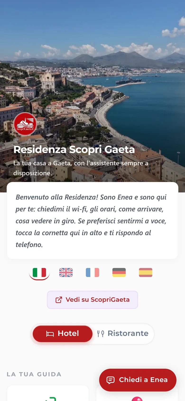 Il WelcomeBook come lo vede un ospite