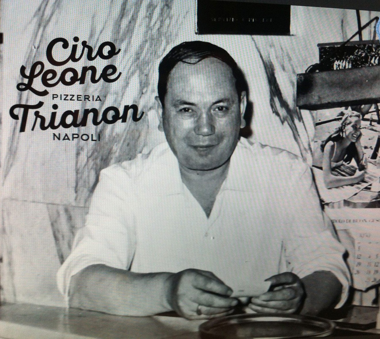Ciro Leone, founder of the pizza-making family, at the historic Pizzeria Trianon