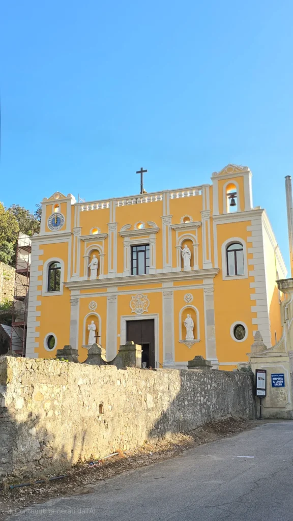 Immagine del santuario della santissima trinità a gaeta, montagna spaccata