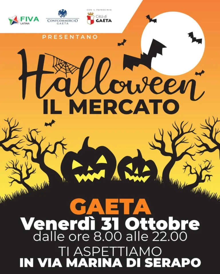Locandina il mercato halloween a gaeta