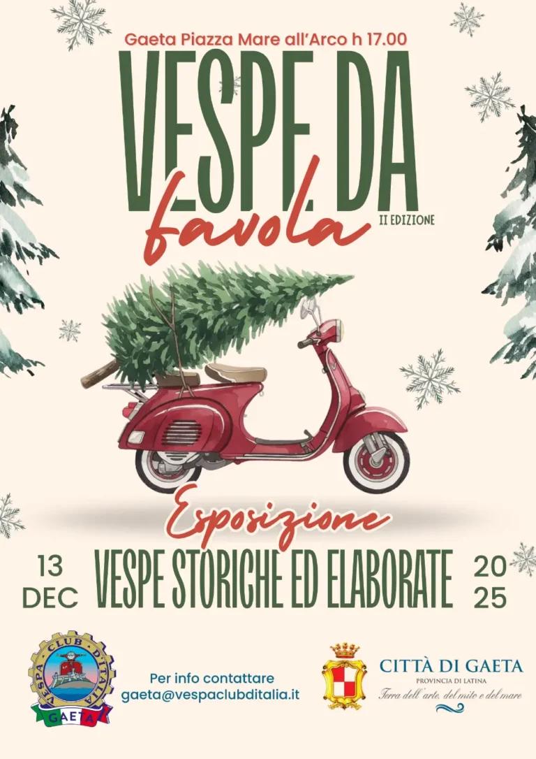 Locandina ufficiale vespe da favole a gaeta