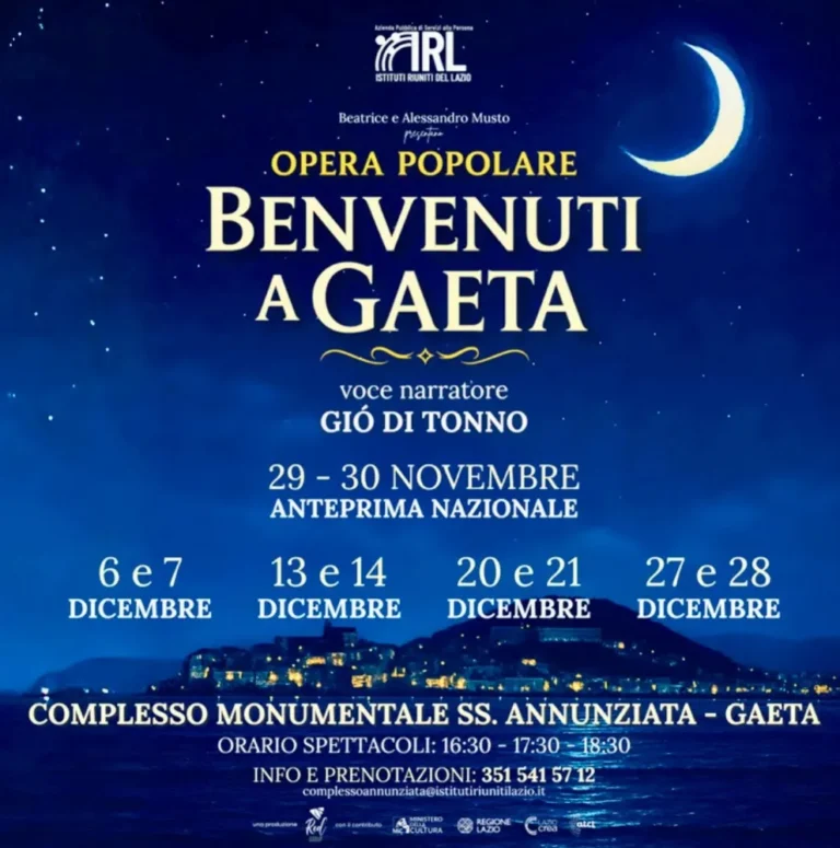 Locandina ufficiale Benvenuti a Gaeta Opera Teatrale
