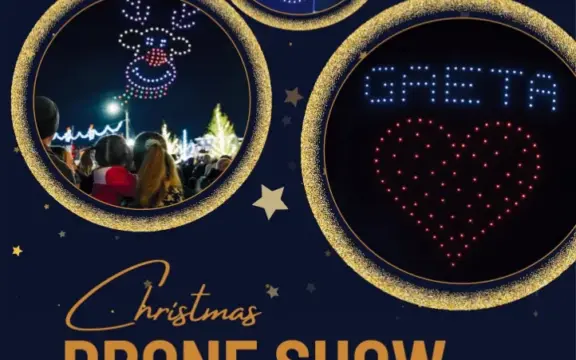 By popular demand: The Christmas Drone Show lights up Gaeta again on December 20!