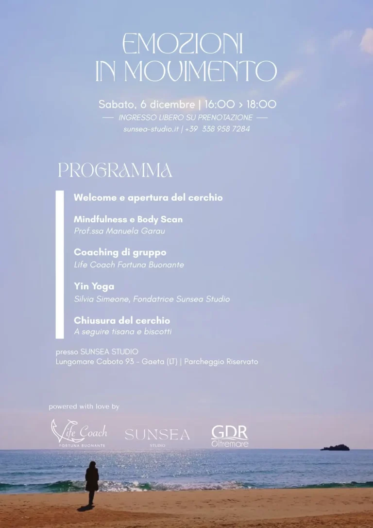 Locandina emozioni in movimento sunsea studio