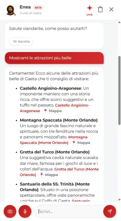 Screenshot funzionalità enea schede rapide