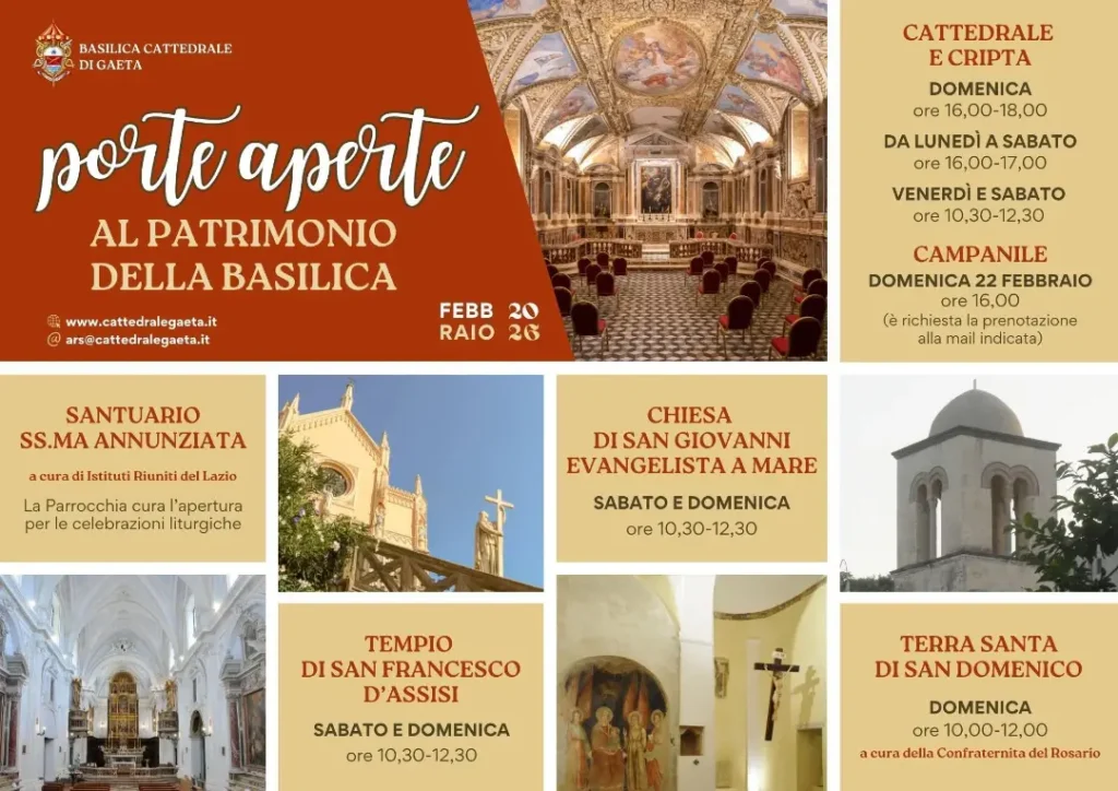 Locandina ufficiale Porte Aperte a Gaeta a Febbraio