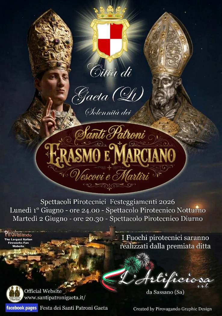 Locadina ufficiale Festa Patronale Santi Erasmo e Marciano