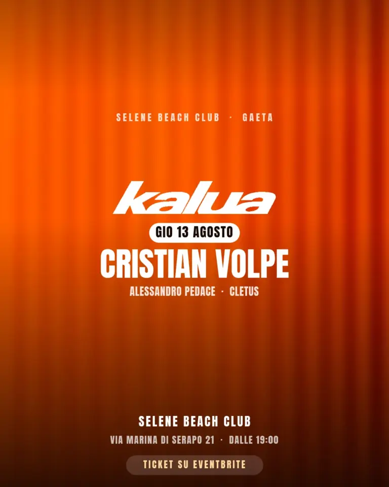 Kalua — Cristian Volpe al Selene Beach Club