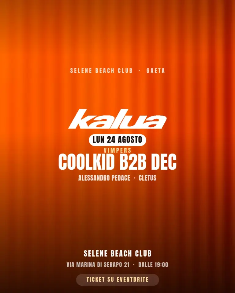 Kalua — Coolkid b2b Dec al Selene Beach Club