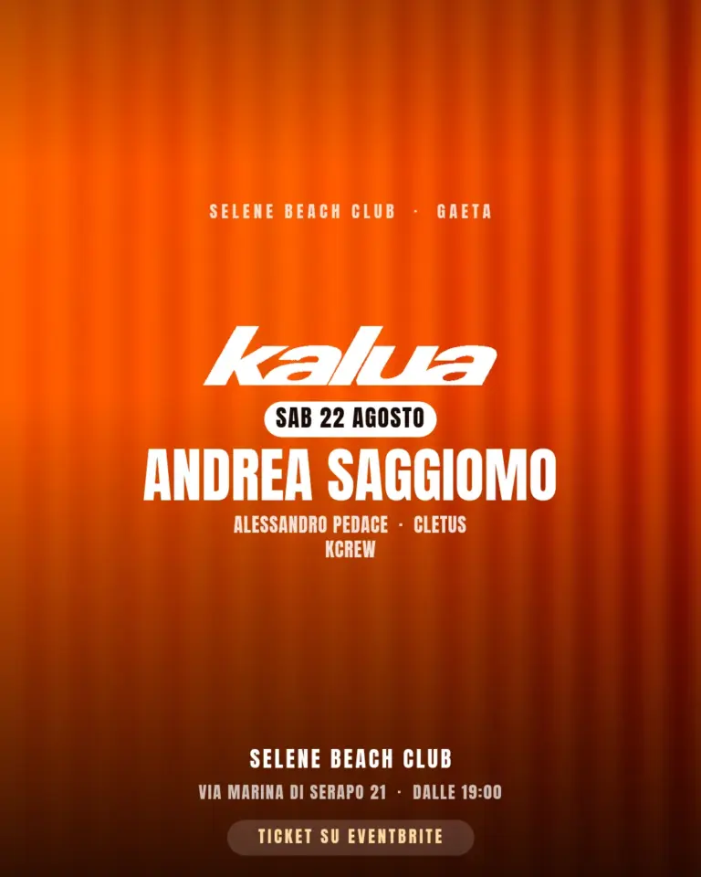 Kalua — Andrea Saggiomo al Selene Beach Club