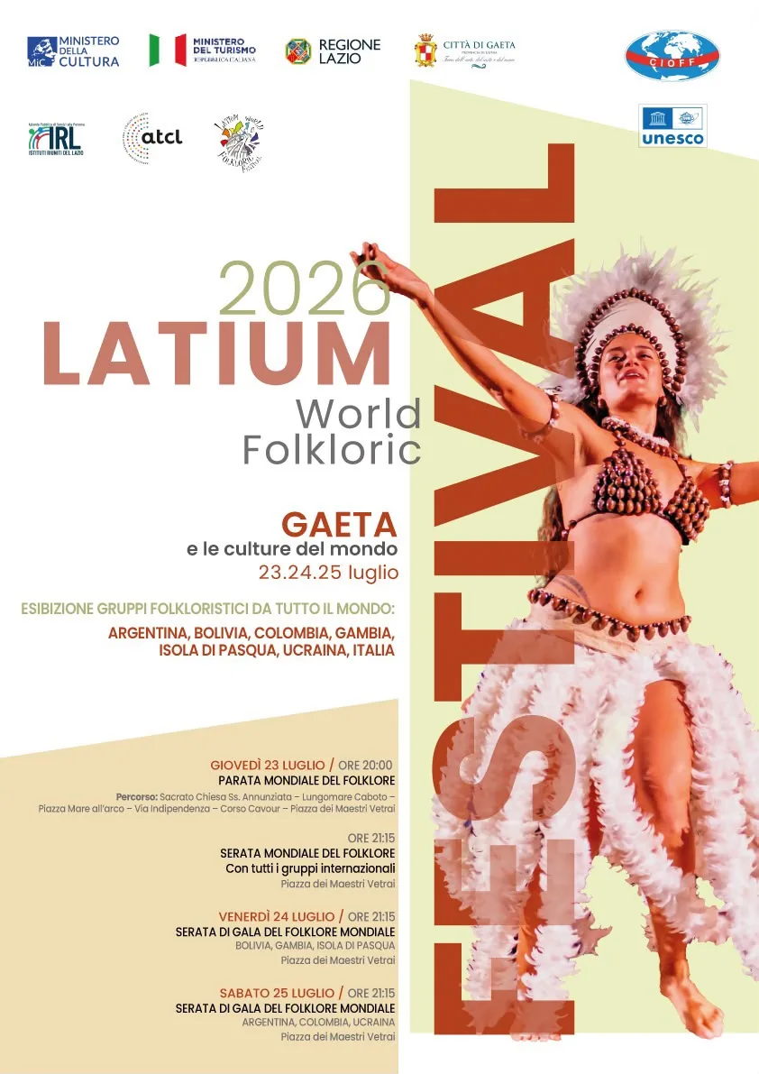 Latium World Folkloric Festival 2026 – Gaeta e le culture del mondo