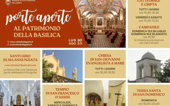 Open Doors in Gaeta: Free Visits to Churches, Crypt, and Bell Tower in July and August