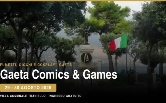 Gaeta Comics & Games 2026 alla Villa Comunale