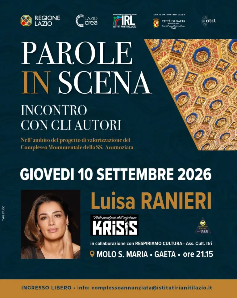 Locandina di Luisa Ranieri a Parole in Scena, 10 settembre 2026