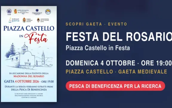 Festa della Madonna del Rosario a Gaeta 2026: Piazza Castello in Festa il 4 ottobre