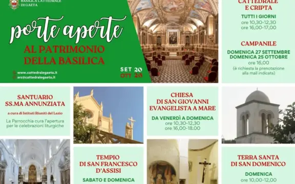 Cattedrale di Gaeta: orari, cripta e campanile visitabili gratis fino a ottobre
