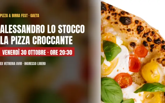 Alessandro Lo Stocco a Gaeta: show cooking sulla pizza croccante