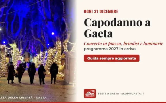Capodanno a Gaeta: programma, concerto in piazza, tuffo e tradizioni