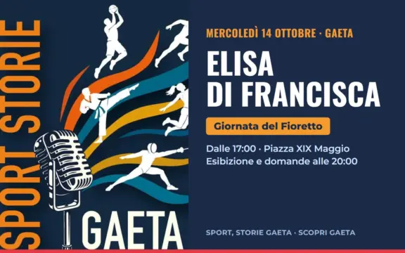 Elisa Di Francisca a Gaeta: Giornata del Fioretto il 14 ottobre 2026