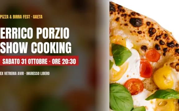 Errico Porzio a Gaeta: show cooking sulla pizza tradizionale