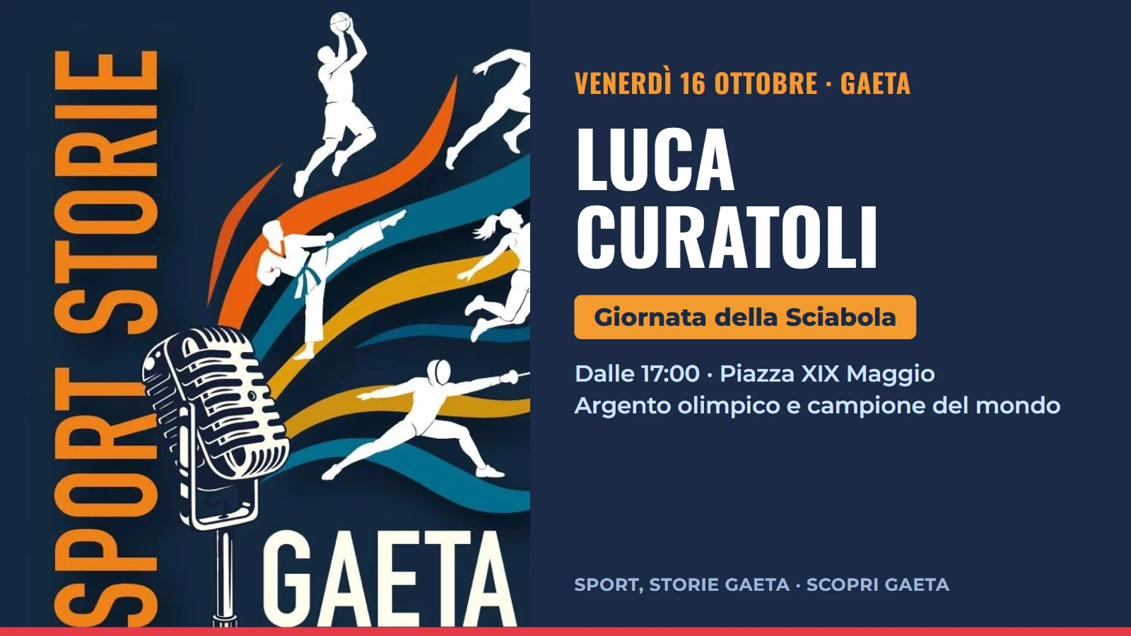 Luca Curatoli in Gaeta: Giornata della Sciabola on October 16, 2026