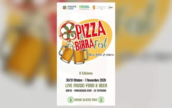Pizza & Birra Fest 2026 a Gaeta, dal 30 ottobre al 1 novembre