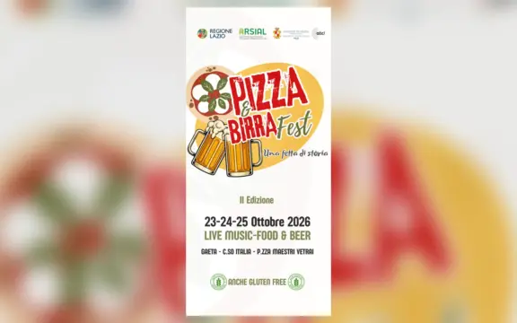 Pizza & Birra Fest 2026 a Gaeta: programma, orari e ospiti dal 23 al 25 ottobre