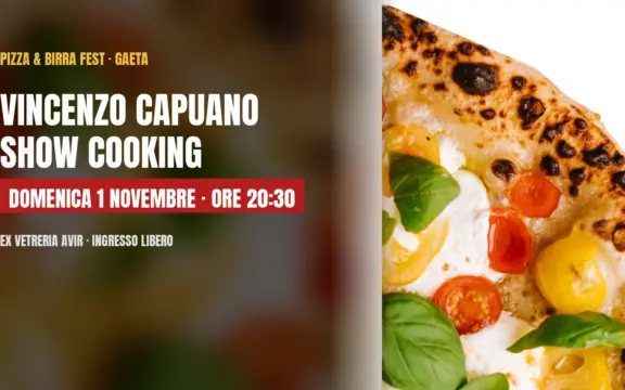 Vincenzo Capuano a Gaeta: show cooking al Pizza & Birra Fest